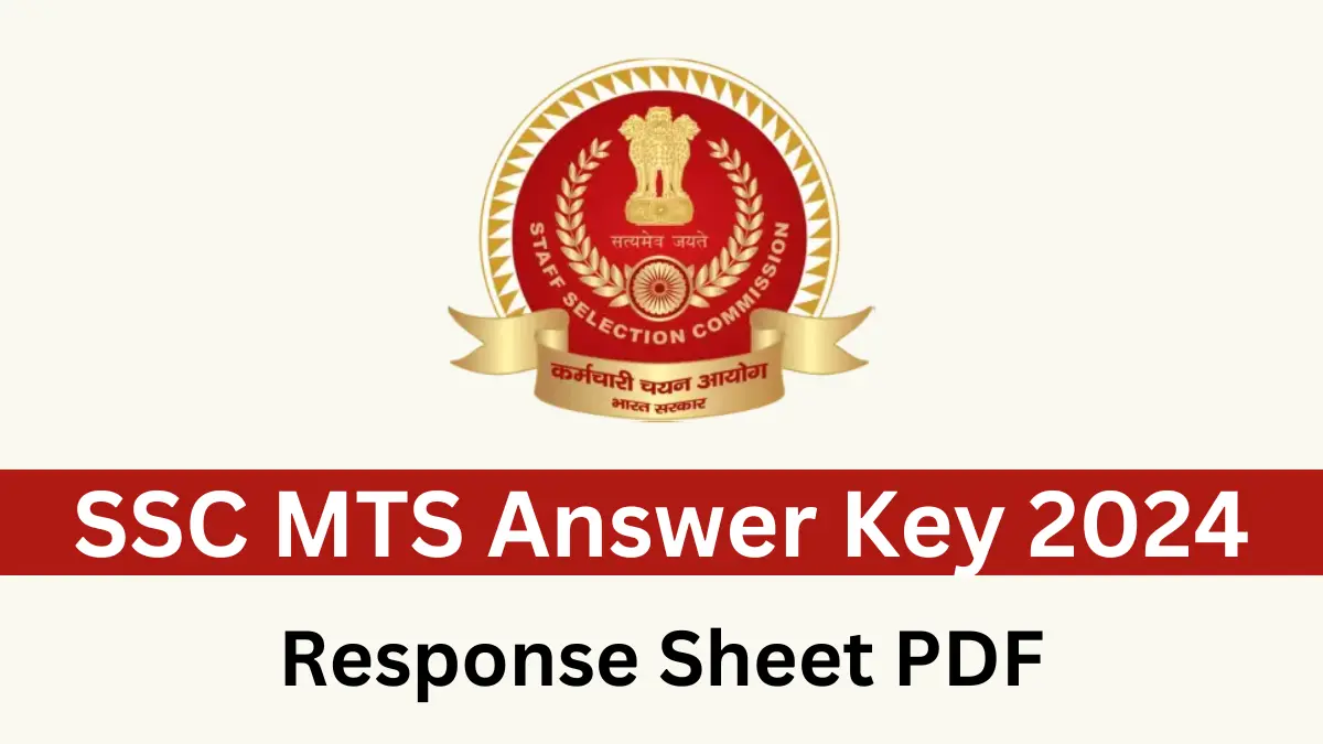 SSC MTS Answer Key 2024