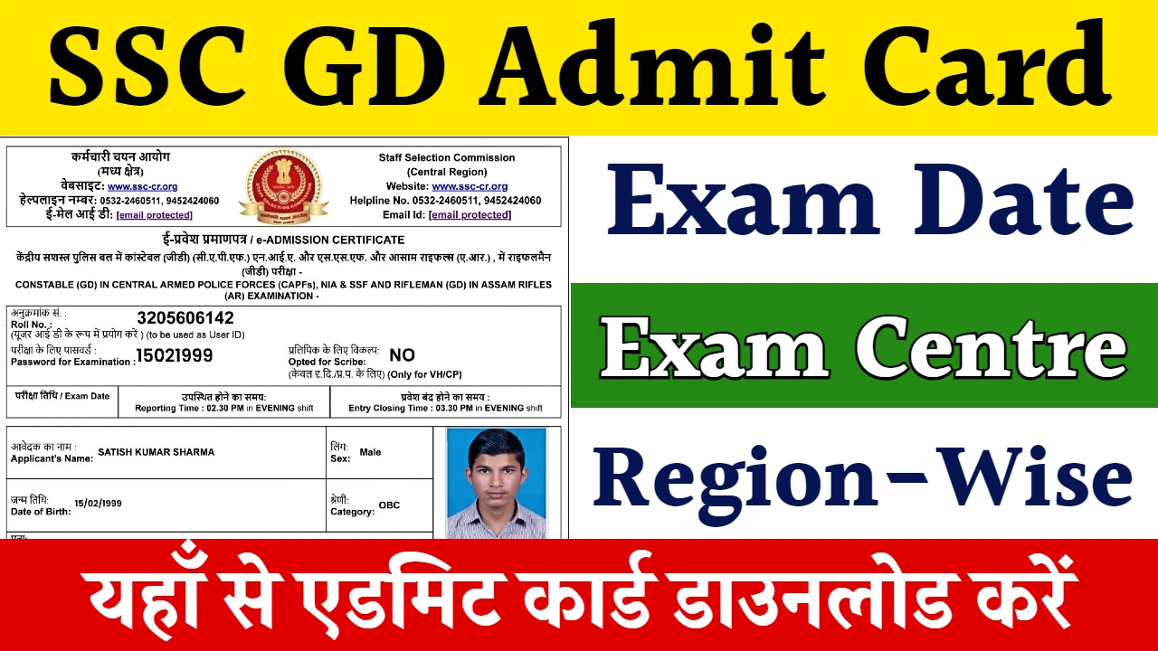 SSC GD Admit Card 2025